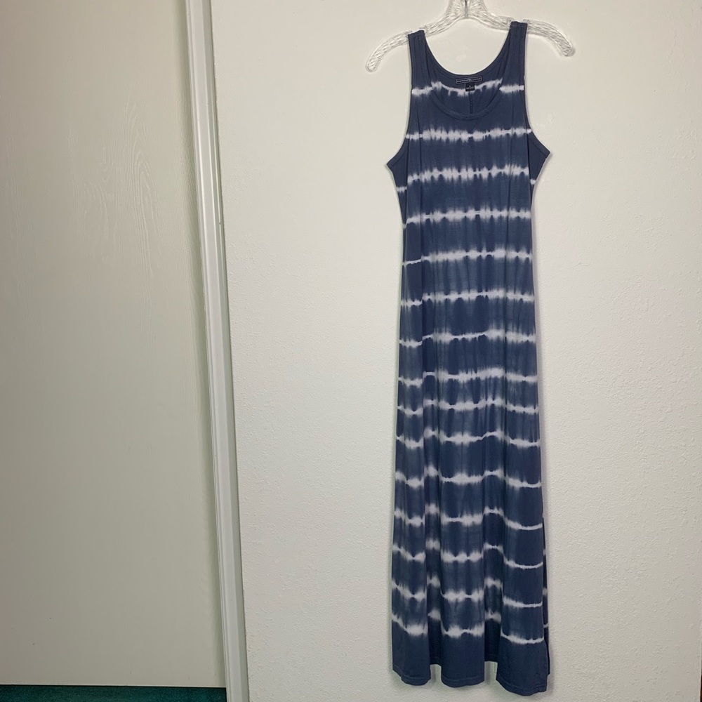 American Living tie dyed, cotton, tank maxi dress.